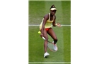 BIRMINGHAM, ENGLAND - JUNE 11: Sloane Stephens of the USA in action against Francesca Schiavone of Italy during day three of the Aegon Classic at the Edgbaston Priory Club on June 11, 2014 in Birmingham, England. (Photo by Paul Thomas/Getty Images)